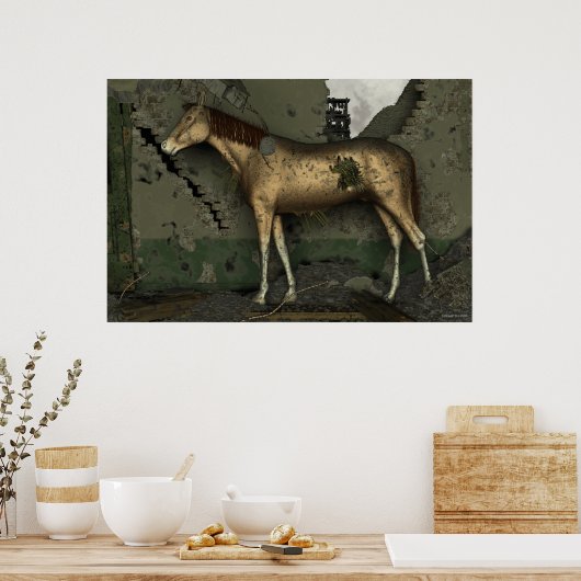 Poster Le cheval de paille (Cuisine)