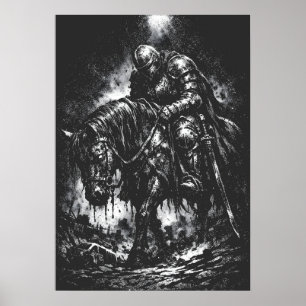 Poster Le Chevalier Déchu par BurnsInHell