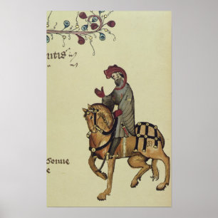 Poster Le chevalier, détail de télécopie de