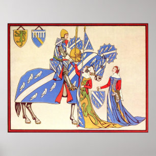 Poster Le chevalier et les jeunes filles