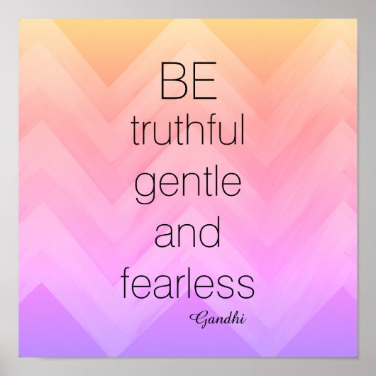 Poster Le chevron de l'affiche de Gandhi peut-être plein (Devant)