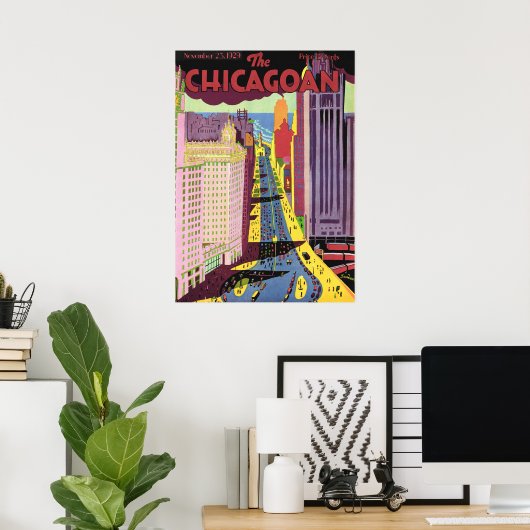 POSTER LE CHICAGOAN (Bureau à domicile)