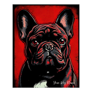 Poster Le Chien à Chien à Chien, Rouge et Noir 004 - Ulis