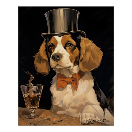 Poster Le Chien Beagle 003 - Odessa Leyendecker (Devant)