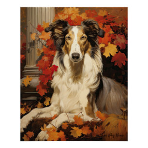 Poster Le Chien Borzoi 002 - Odessa Leyendecker