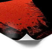 Poster Le chien Dachshund, rouge et noir 001 - Ulises Dal (Coin)