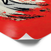 Poster Le chien des Grands Pyrénées, rouge et noir 002 -  (Coin)