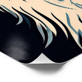 Poster Le chien des Grands Pyrénées, rouge et noir 004 -  (Coin)