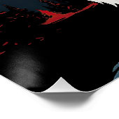 Poster Le Chien des Grands Pyrénées, Rouge et Noir 005 -  (Coin)