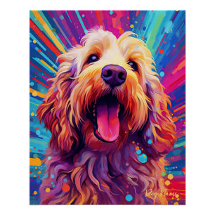 Poster Le chien Goldendoodle 001 - Zetton Ziana