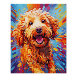 Poster Le chien Goldendoodle 005 - Zetton Ziana