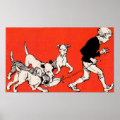 Poster le chien marcheur (Devant)