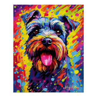Poster Le Chien Schnauzer 002 - Zetton Ziana