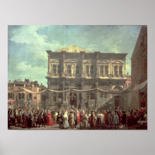 Poster Le chien visite l'église et Scuola di (Devant)