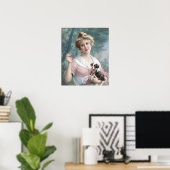 Poster Le chiot espiègle par Emile Vernon (Bureau à domicile)