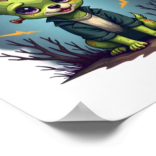 Poster Le choc Frankenstein Chihuahua (Coin)