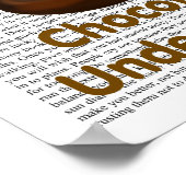 Poster Le chocolat comprend (Coin)