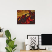 Poster Le Christ couché sous le poids de la croix (Bureau à domicile)