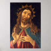 Poster Le Christ couronné d'épines par Sandro Botticelli (Devant)