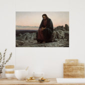 Poster Le Christ dans le désert (par Ivan Kramskoi) (Cuisine)
