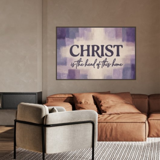 Poster Le Christ est le chef de cette maison | Chrétien