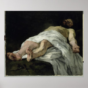 Poster Le Christ pris vers le bas de la croix, 1874