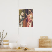 Poster Le Christ Rédempteur bénit une femme (panel) (Cuisine)