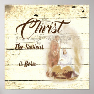 Poster Le Christ Sauveur est né 