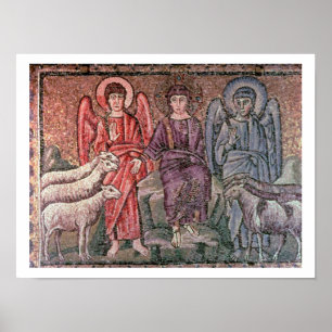 Poster Le Christ Sépare les Brebis des Boucs, 6ème siècle
