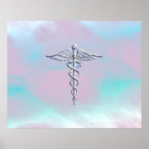 Poster Le chrome aiment la perle Médicale de mère de