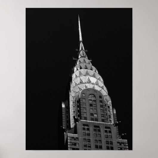 Poster Le Chrysler Building - New York City (Devant)