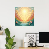 Poster Le Ciel Attend - Pour Honorer Un Être Cher (Bureau à domicile)