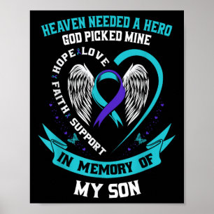 Poster Le Ciel Avait Besoin D'Un Héros Que Dieu A Pris Mo