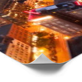 Poster Le ciel de Boston à la tombée de la nuit (Coin)