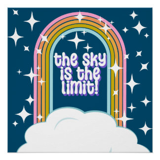 Poster Le ciel est l'affiche limite