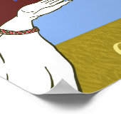 Poster Le ciel pacifique "jaune et bleu" de l'Ukraine (Coin)