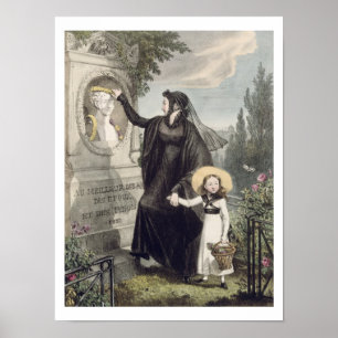 Poster Le cimetière de Pere Lachaise, imprimé par Charles