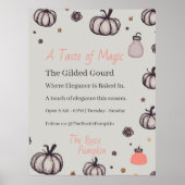 Poster Le Citrouille rustique (Devant)