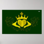 Poster Le Claddagh (Or) (Devant)