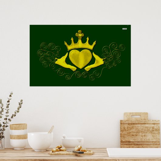 Poster Le Claddagh (Or) (Cuisine)