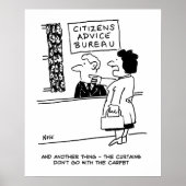 Poster Le client du Citizens Advice Bureau donne des cons (Devant)