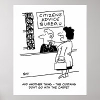 Le client du Citizens Advice Bureau donne des cons
