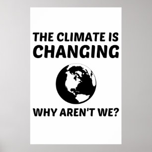 POSTER LE CLIMAT CHANGE