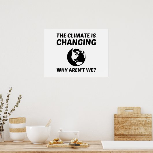 POSTER LE CLIMAT CHANGE (Cuisine)