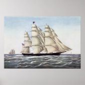 Poster Le Clipper Ship "Flying Cloud" (Devant)