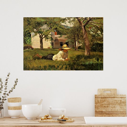 Poster Le clonage par Winslow Homer (Cuisine)