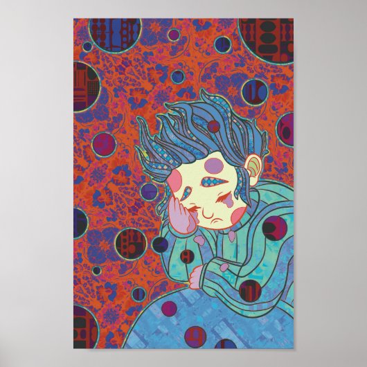 Poster Le Clown en Pleure (Devant)