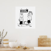 Poster Le clown va briller une chaussure (Cuisine)