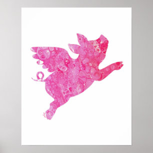 Poster Le Cochon Volant, Le Cochon Volant, Quand Les Coch