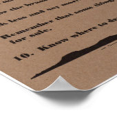 Poster Le Code de l'affiche occidentale (Coin)